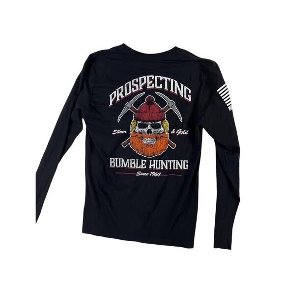 9 line mens long sleeve black gold prospecting excelent condition (j2/19) - Picture 3 of 5